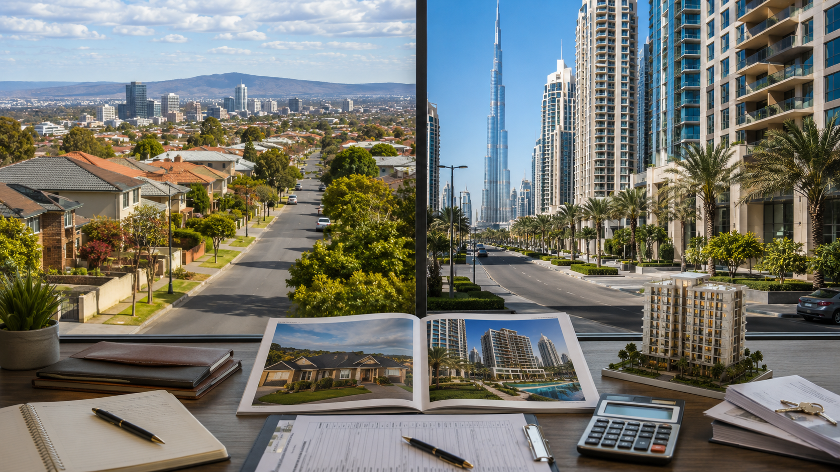 Dubai and Adelaide property ownership cost comparison for Australian investors