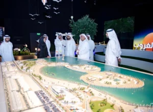 Dubai real estate development presentation showing master-planned island community highlighting Dubai investment properties for Adelaide buyers.