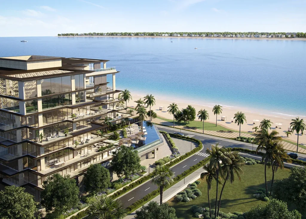 Luxury beachfront apartments in Dubai representing high-end opportunities to buy property in Dubai from Adelaide.